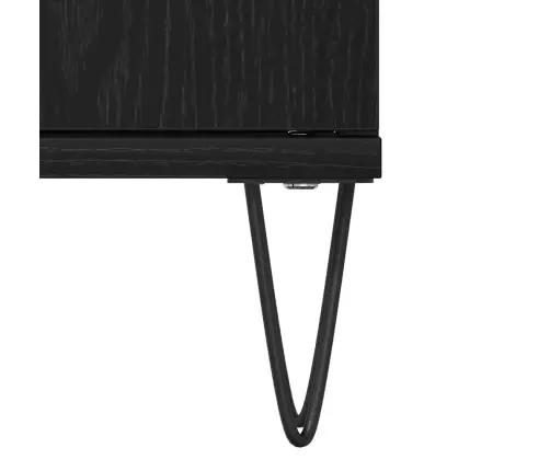 3 Gabalu Vannasistabas Komplekts Melna Oša Inženierijas Koks Vidaxl