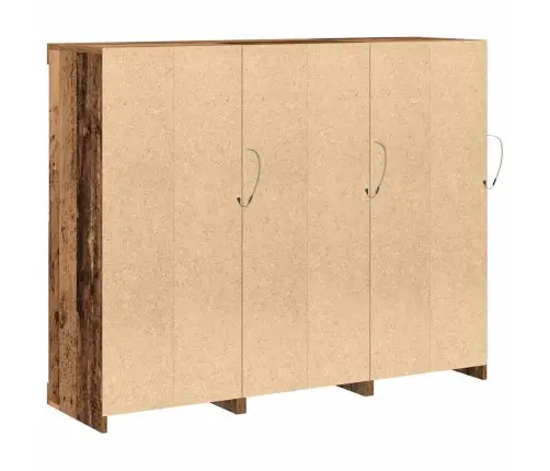 Led Kummuti 3 Pcs Vana Puit 123 X 37 X 100 Cm Tehispuit