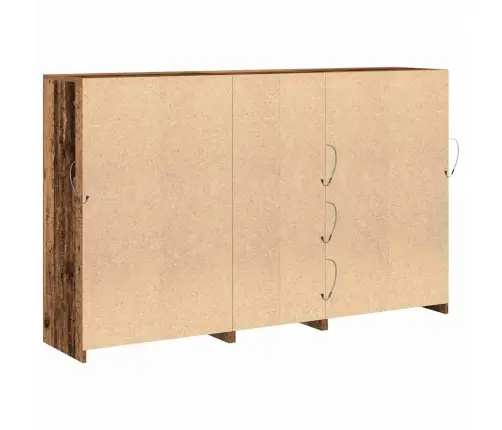 Pusdienu Galds Ar Led Gaismām Vecais Koks 162X37X100 Cm Inženierijas Koks Vidaxl