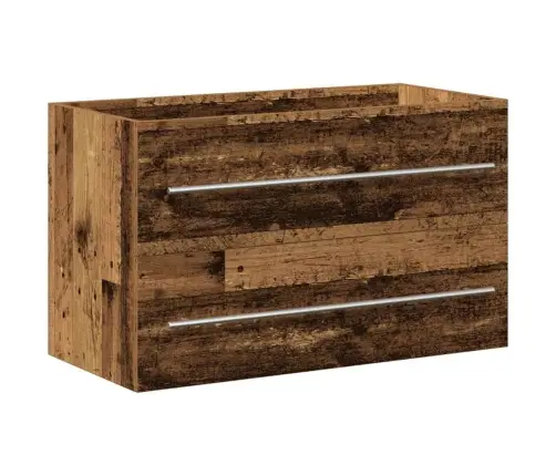 Vannas Istabas Izlietnes Skapītis Vecs Koks 80 X 38.5 X 48 Cm Vidaxl