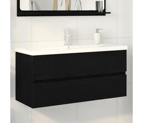 Vonios Kriauklės Spinta Juodas Ąžuolas 100 X 39 X 62 Cm