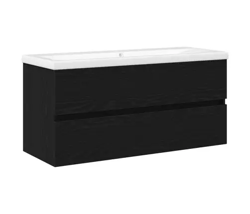 Vonios Kriauklės Spinta Juodas Ąžuolas 100 X 39 X 62 Cm