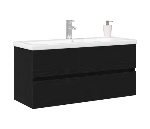 Vonios Kriauklės Spinta Juodas Ąžuolas 100 X 39 X 62 Cm