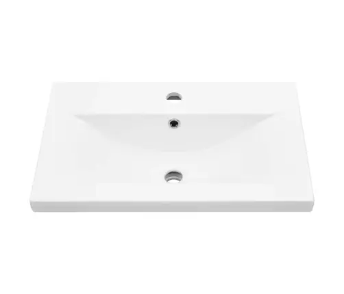 Izlietnes Skapītis Ar Iebūvētu Izlietni Melnais Ozols Mdf Vidaxl