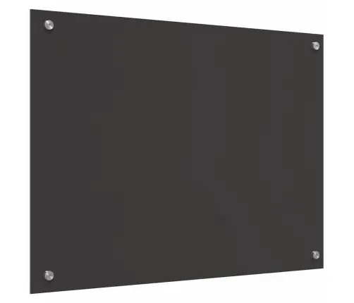 Virtuves Aizsargpanelis Tumši Pelēks - 80X60X0.6 Cm Rūdīts Stikls Vidaxl