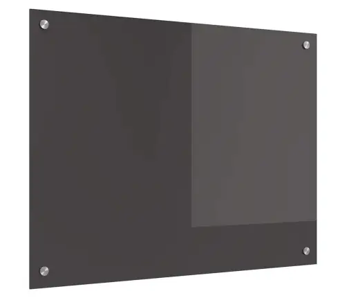 Virtuves Aizsargpanelis Tumši Pelēks - 80X60X0.6 Cm Rūdīts Stikls Vidaxl