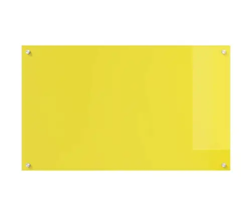 Virtuvės Užpakalinė Plokštė Geltona 100 X 60 X 0,6 Cm