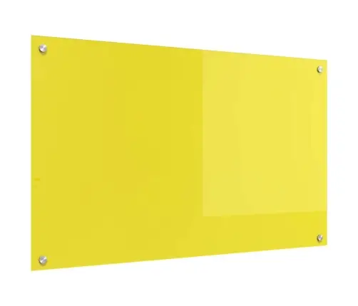 Virtuvės Užpakalinė Plokštė Geltona 100 X 60 X 0,6 Cm