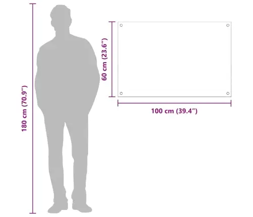 Virtuvės Užpakalinė Plokštė Geltona 100 X 60 X 0,6 Cm