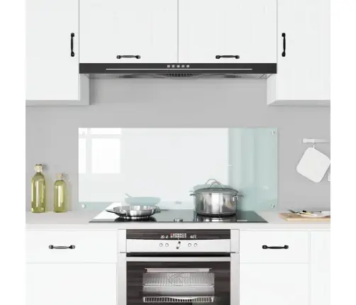 Kögi Splashback Valge 120 X 50 Cm Karastatud Klaas