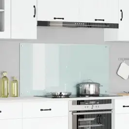 Virtuves Aizsargpanelis Balts 120 X 60 Cm Rūdīts Stikls Vidaxl Virtuves Aizsargpanelis Balts 120 X 60 Cm Rūdīts Stikls Vidaxl