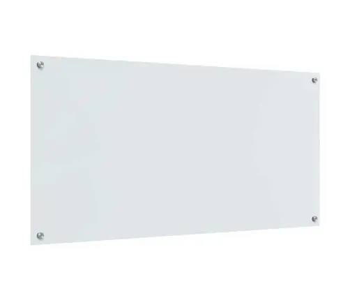Virtuves Aizsargpanelis Balts 120 X 60 Cm Rūdīts Stikls Vidaxl