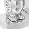 Grāmatu Turētāji 2 Gabali Sudrabs 7X9X11 Cm Alumīnija Pūce Vidaxl