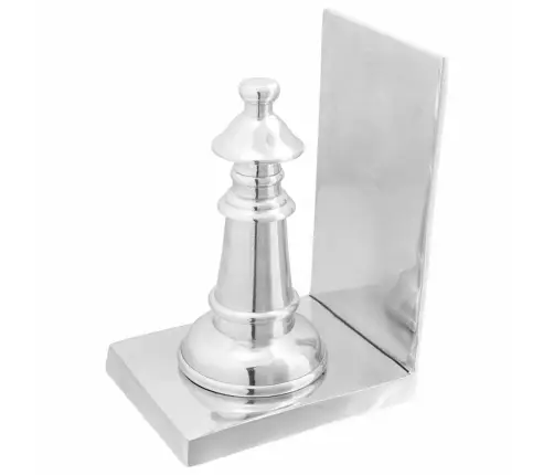 Grāmatu Turētāji 2 Gb Sudrabs 11X12X19,5 Cm Alumīnija Šahs Vidaxl