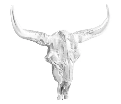 Pulli Kolju Hõbedane 53 X 11 X 40 Cm Alumiinium