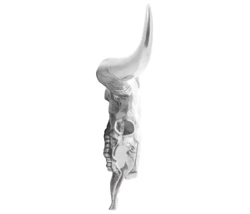 Pulli Kolju Hõbedane 53 X 11 X 40 Cm Alumiinium