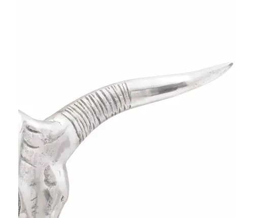 Bulių Kaukolė Sidabro 49 X 10 X 36 Cm Aliuminis