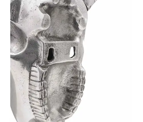 Bulių Kaukolė Sidabro 49 X 10 X 36 Cm Aliuminis