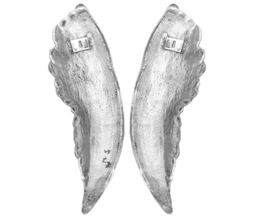 Tiibade Skulptuur Hõbedane 31 X 5 X 91 Cm Alumiinium