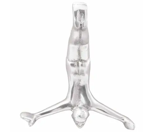 Skulptūra Sidabro 22 X 8 X 25 Cm Aliuminis