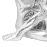 Skulptūra Sudrabs 91.5X32X33 Cm Alumīnija Domājošais Cilvēks Vidaxl