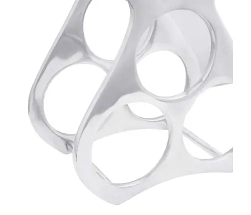 Vīna Plaukts Sudrabā 23X14X28 Cm Alumīnijs Vidaxl