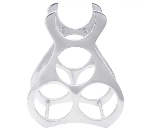 Vīna Plaukts Sudrabā 23X14X28 Cm Alumīnijs Vidaxl