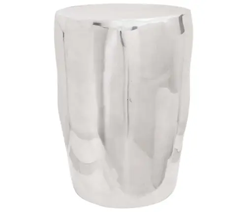 Sejas Krēsls Sudraba 33X33X45 Cm Alumīnijs Vidaxl