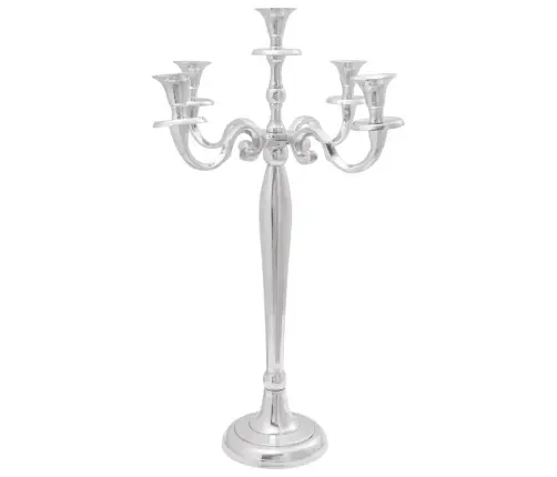 Žvakidė Sidabro 39 X 39 X 60 Cm Aliuminis