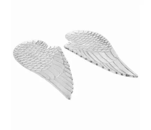 Augļu Grozi 2 Gab. Sudrabs 40X18X4 Cm Alumīnijs Vidaxl