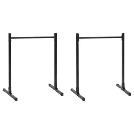 Dip Stacija 2 Pcs Melna 55 X 90 X 104.5 Cm Vidaxl