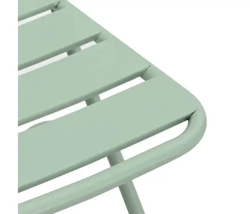 Saliekamie Dārza Krēsli 2 Gabali Gaiši Piparmētru 42X52X82 Cm Pulverkrāsots Tērauds Vidaxl