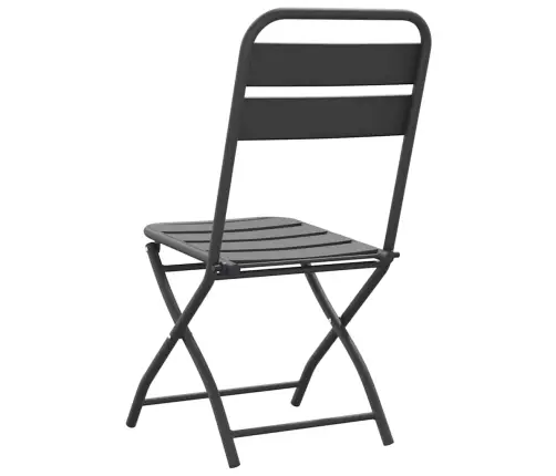 Sodo Sulankstoma Kėdė 2 Pcs Antracitas 55 X 56.5 X 91Cm Plienas