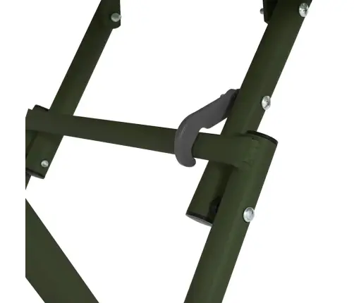 Saliekamais Dārznieku Galds Tumši Zaļš 55X55X73 Cm Tērauds Vidaxl