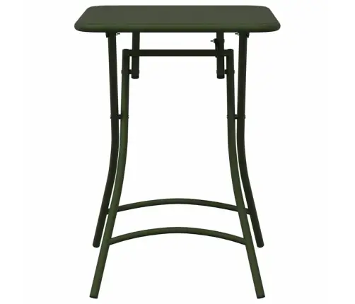 Saliekamais Dārznieku Galds Tumši Zaļš 55X55X73 Cm Tērauds Vidaxl