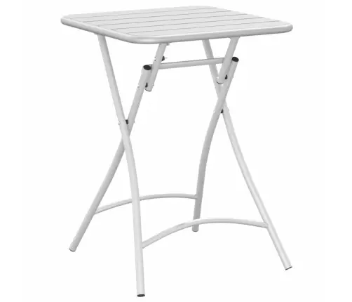 Aialaud Valge 55 X 55 X 73 Cm Pulberkattega Teras