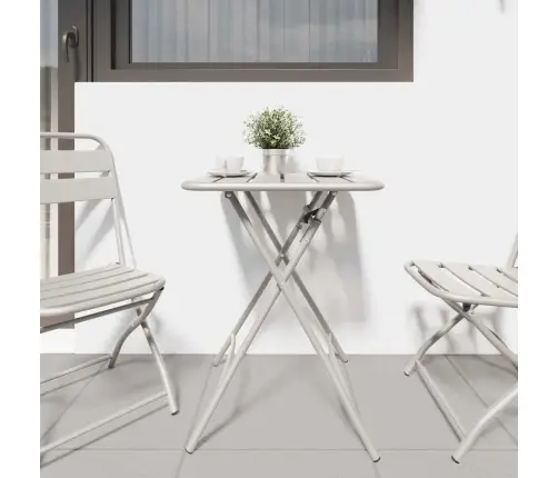 Bistro Stalas Smėlio 55 X 55 X 72,5 Cm Miltelinis Plienas