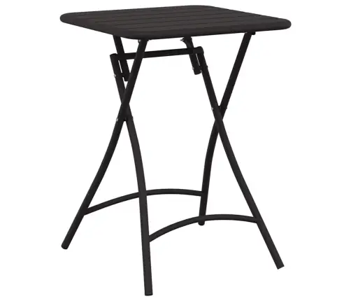 Salokāms Dārza Galds - Antracīts - 55X55X73 Cm - Tērauds Vidaxl