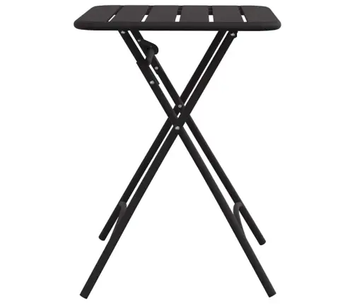 Salokāms Dārza Galds - Antracīts - 55X55X73 Cm - Tērauds Vidaxl