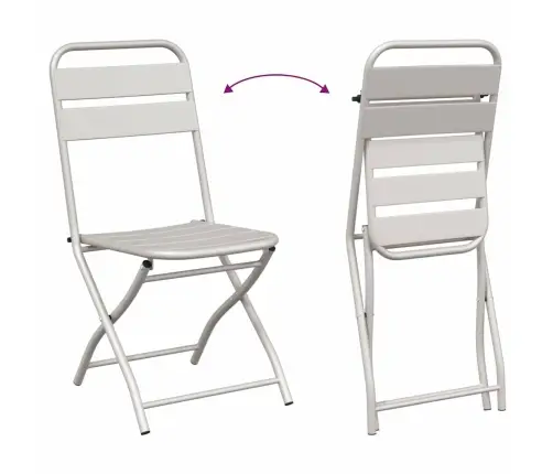 Bistro Komplektas 3 Pcs Smėlio Plienas