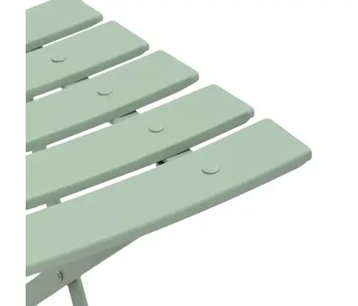 Sodo Sulankstoma Kėdė 2 Pcs Žalia 42 X 46 X 82Cm Plienas