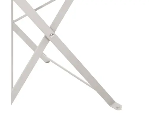 Salokāmie Dārza Krēsli 2 Gabali Bēšā Krāsā, No Tērauda Vidaxl