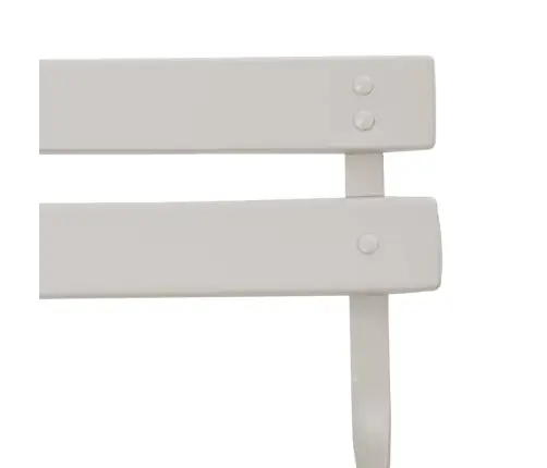 Salokāmie Dārza Krēsli 2 Gabali Bēšā Krāsā, No Tērauda Vidaxl