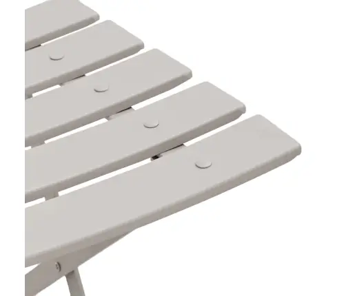 Salokāmie Dārza Krēsli 2 Gabali Bēšā Krāsā, No Tērauda Vidaxl