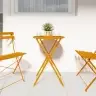 Bistro Stalas Garstyčių Ø50X71 Cm Miltelinis Plienas