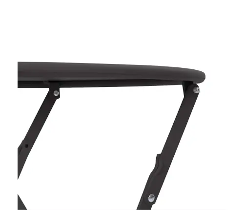 Salokāms Bistro Galds Antracīts Ø50X71 Cm Pulvera Pārklāta Tērauda Vidaxl