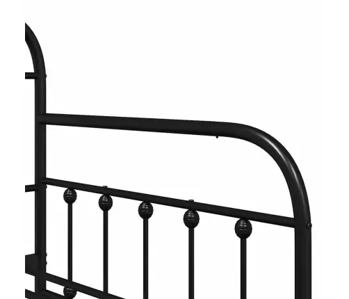 Dienas Gultas Rāmī Melnā 90X200 Cm Tērauda Vidaxl