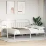 Dienos Lovos Rėmas Su Galvūgalio Balta 107 X 203 Cm Plienas