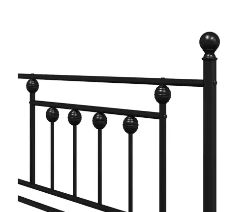 Gultas Rāmis Melns 100X190 Cm Tērauds Vidaxl