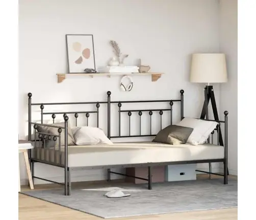 Voodiraam Peaga Must 90 X 190 Cm Teras